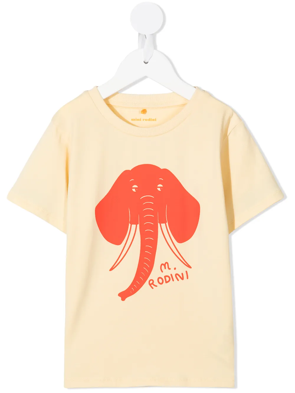 

Mini Rodini playera con elefante estampado - Amarillo
