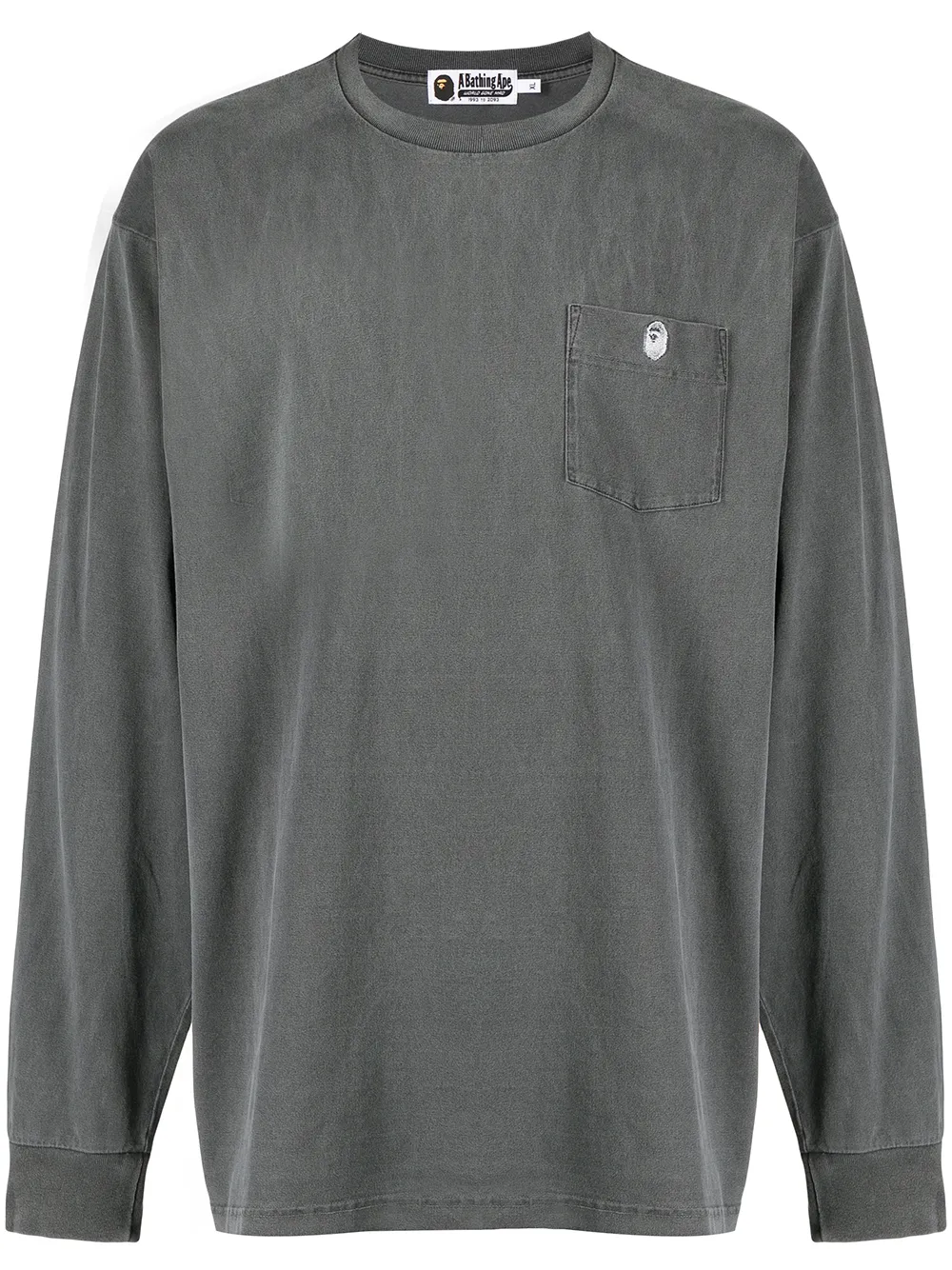 

A BATHING APE® playera con bolsillo - Gris