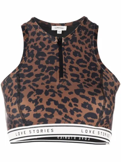 Leopard print bralette top Clearance