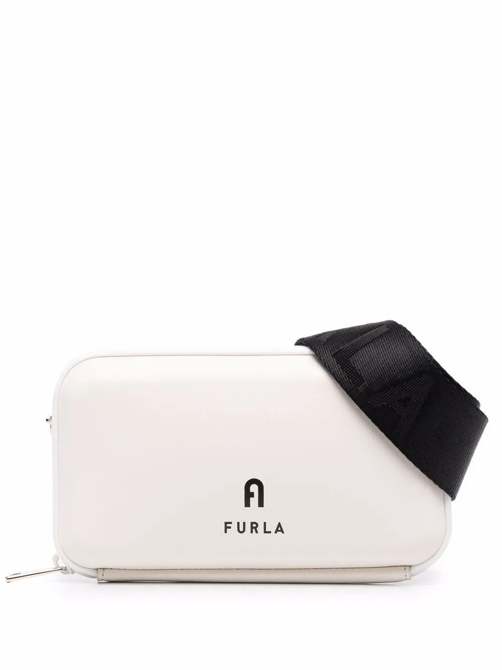 

Furla bolsa crossbody con logo estampado - Blanco