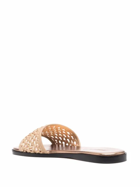 Jimmy Choo Minea Flat Sandals - Farfetch