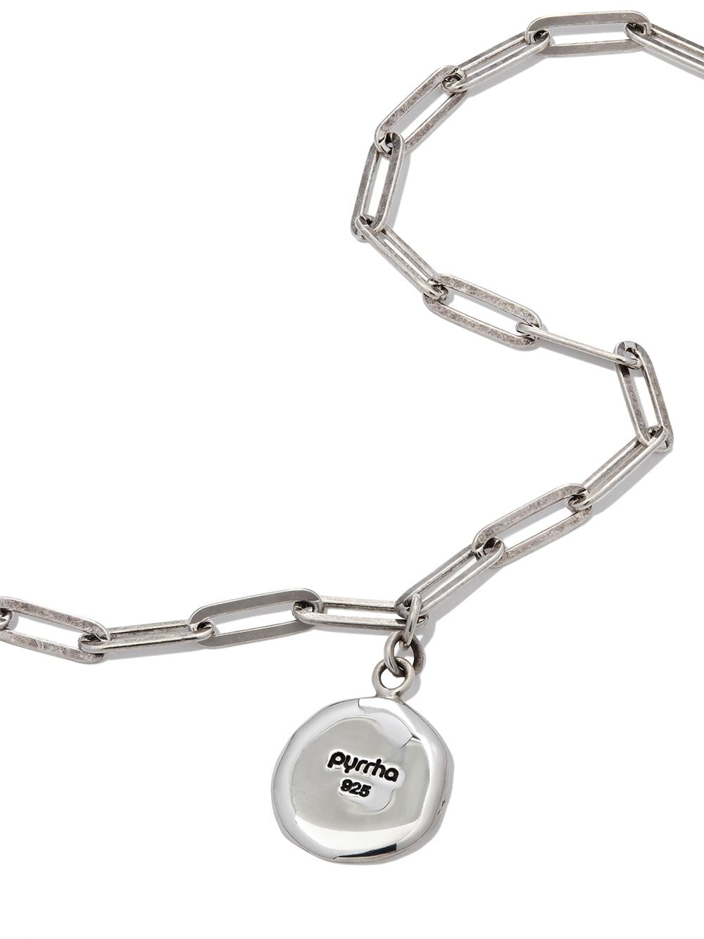 Shop Pyrrha Sterling Silver Strength And Resilience Charm Necklace In Silber