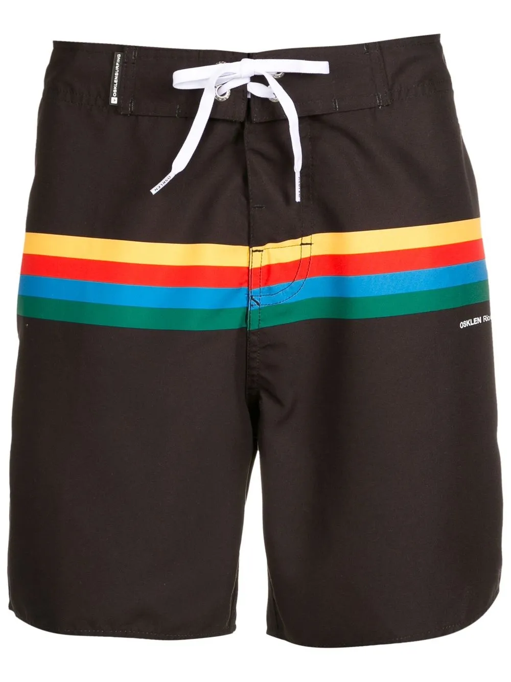 

Osklen stripe-design swim-shorts - Black