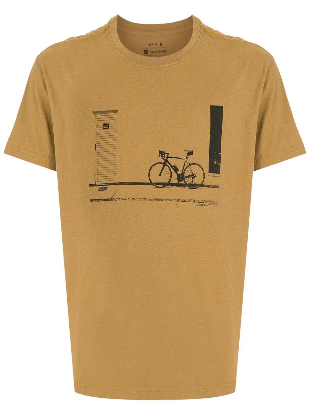 

Osklen playera con bicicleta estampada - Amarillo