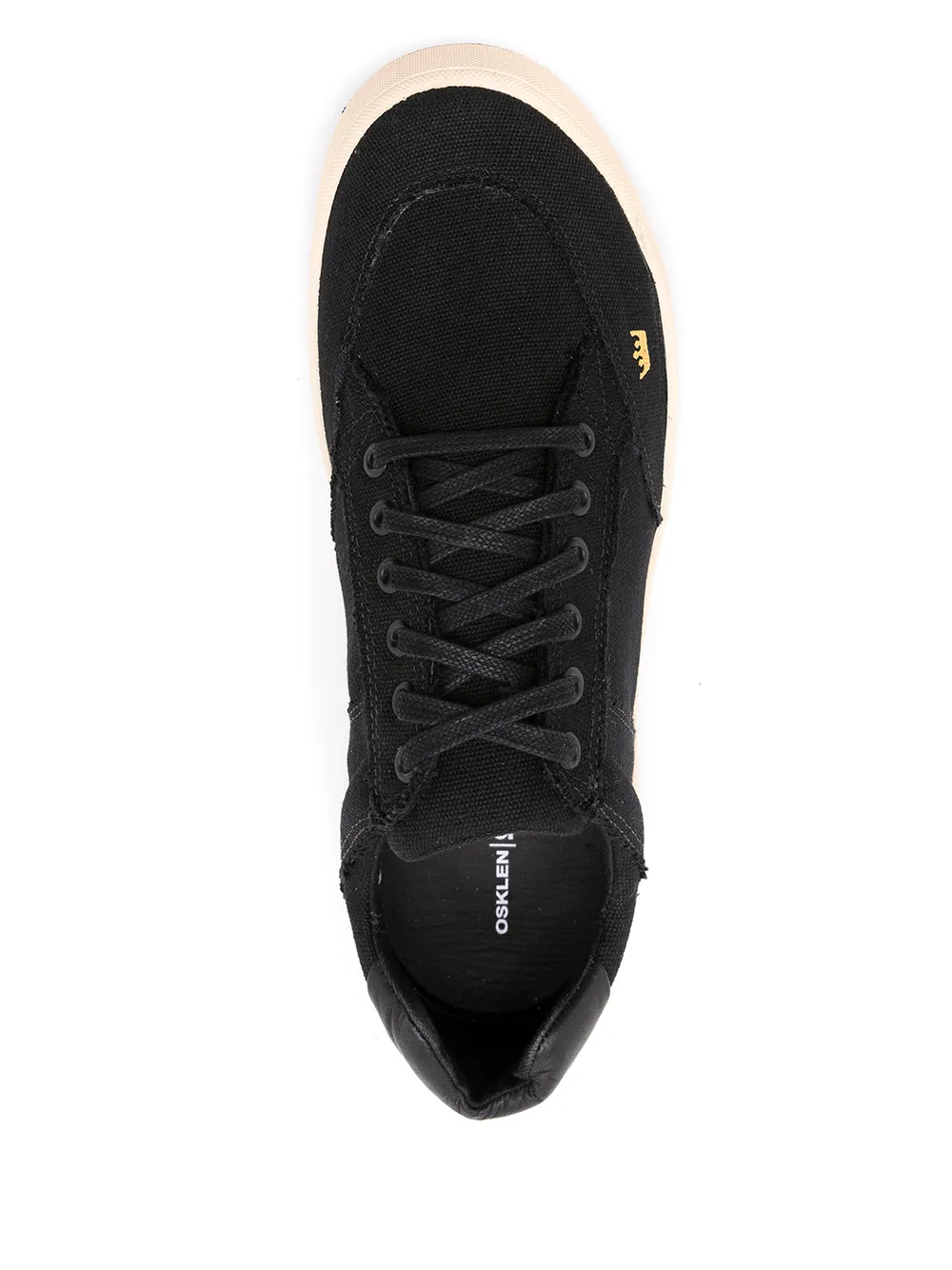 Osklen logo-print low top sneakers Black