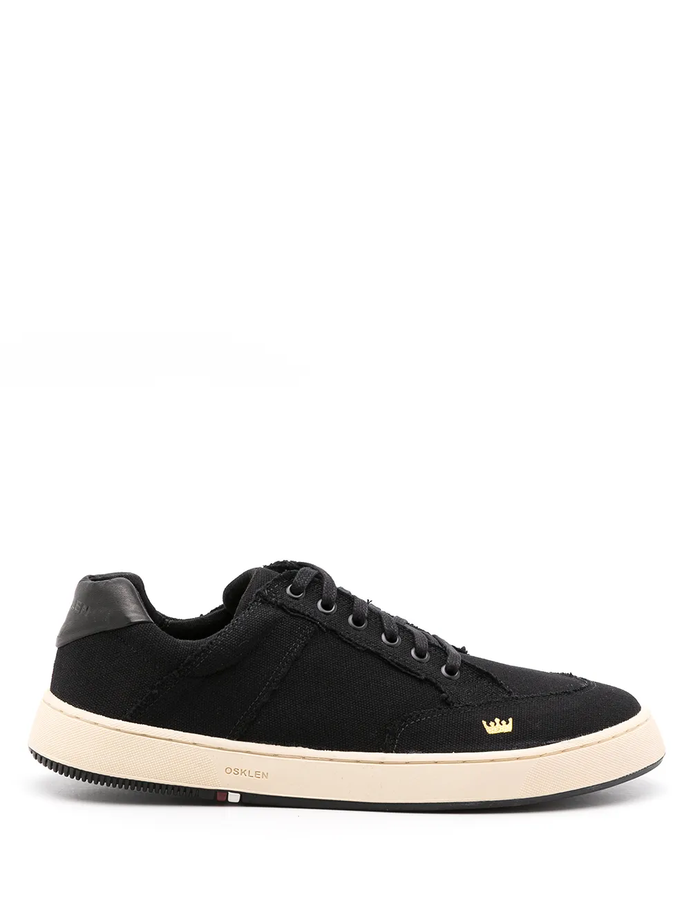 Osklen logo-print low top sneakers Black