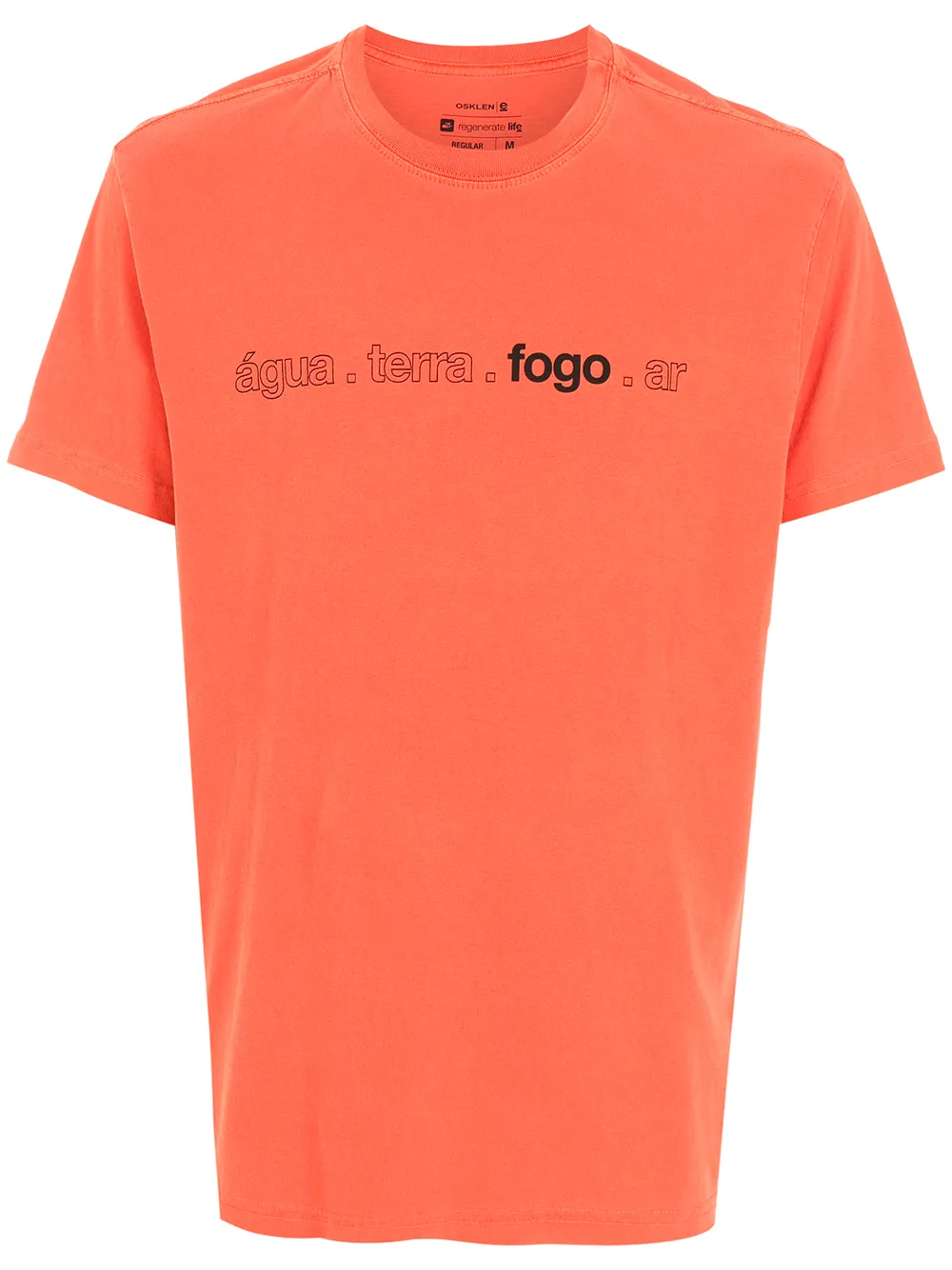 

Osklen playera con estampado gráfico - Naranja