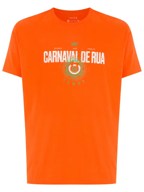 Osklen Camiseta Carnaval com decot careca e logo