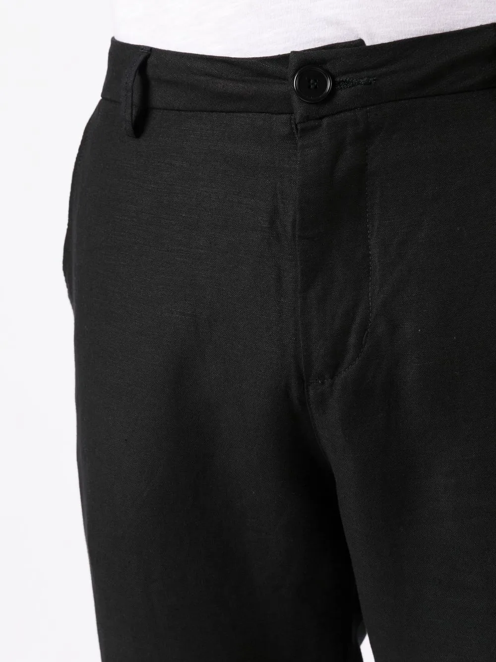 Osklen Tapered Linen Trousers In Black