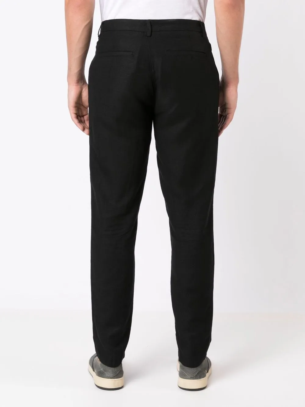 Osklen Tapered Linen Trousers In Black