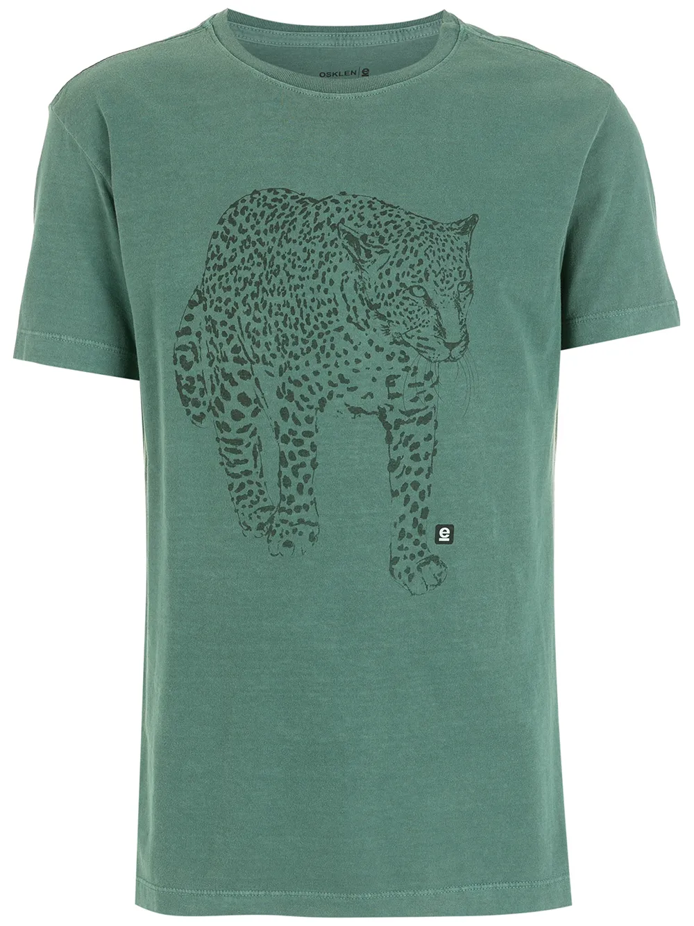 

Osklen playera con estampado de leopardo - Verde