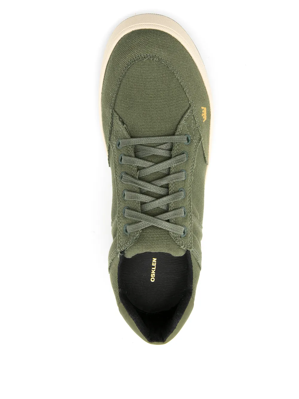 Osklen Logo-print Low Top Sneakers In Green