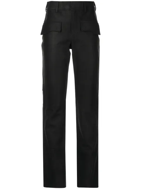 RTA Skye leather slim-fit trousers