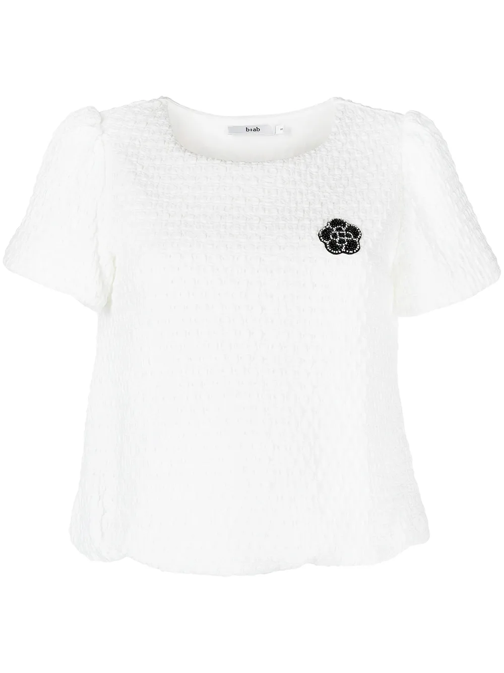 

b+ab playera con detalle de parche - Blanco