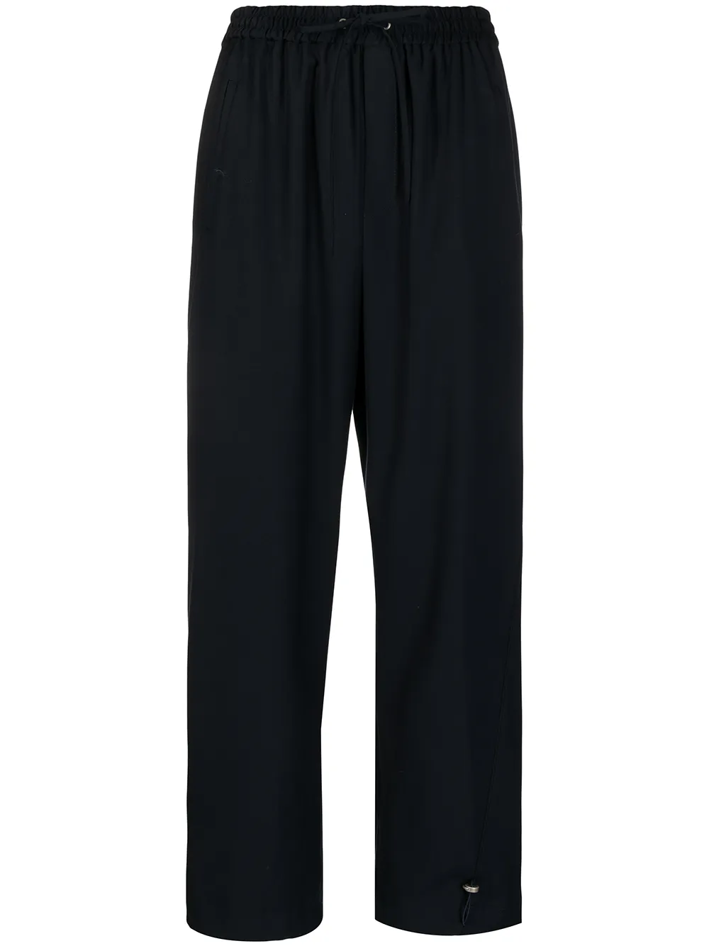 

PortsPURE drawstring-waist straight trousers - Blue