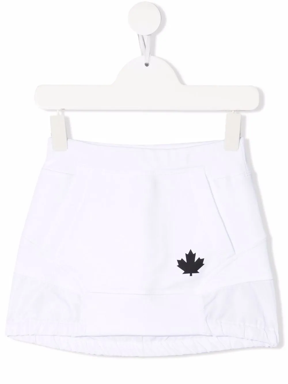 

Dsquared2 Kids falda corta con logo estampado - Blanco