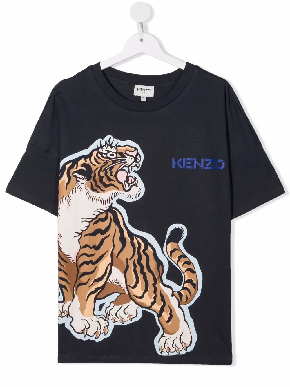

Kenzo Kids tiger-print T-shirt - Blue