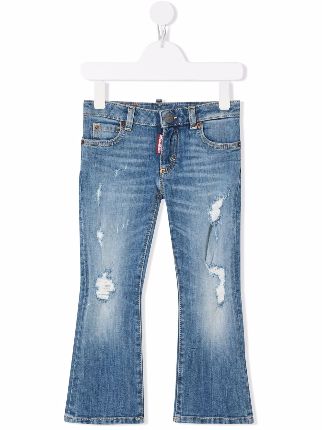 Dsquared2 Kids ディースクエアード・キッズ フレアジーンズ - FARFETCH