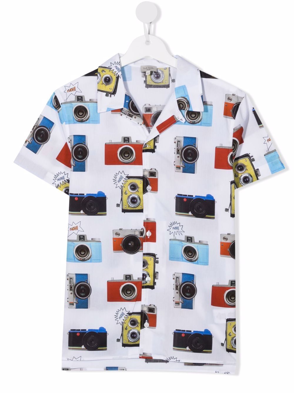 фото Paul smith junior camera-print shirt