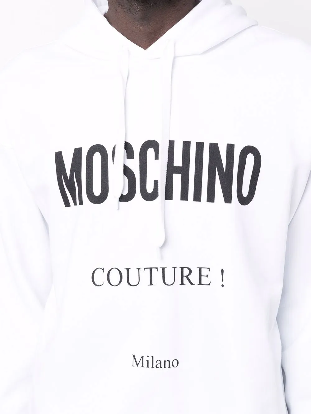 фото Moschino худи с кулиской и логотипом