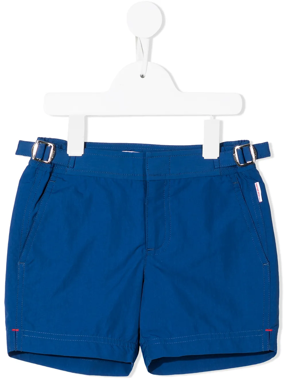 

Orlebar Brown Kids shorts de playa con parche del logo - Azul