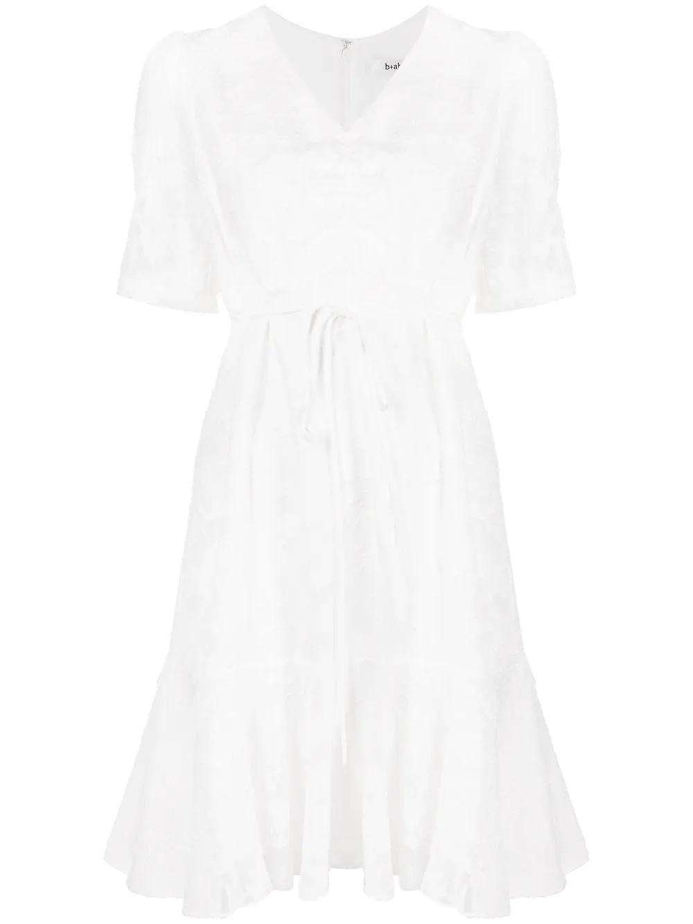 

b+ab vestido con bordado floral - Blanco