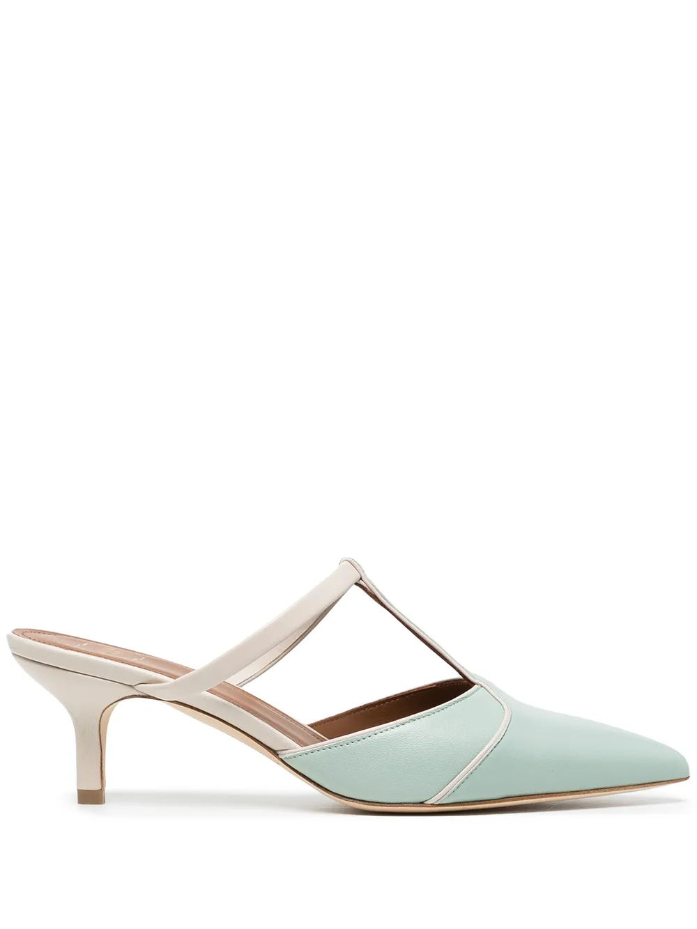 

Malone Souliers mules Ima con tira en T - Verde