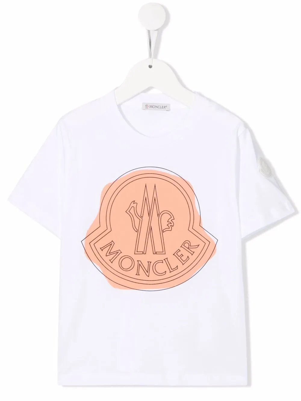 

Moncler Enfant playera con logo de parche - Blanco