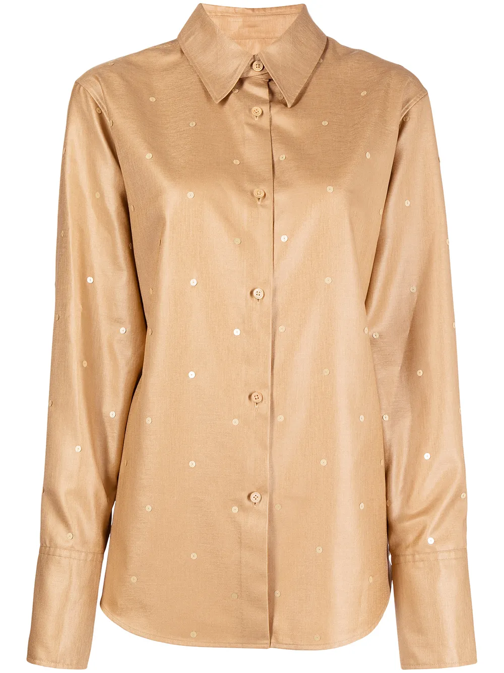 

PortsPURE camisa con estampado de lunares - Marrón