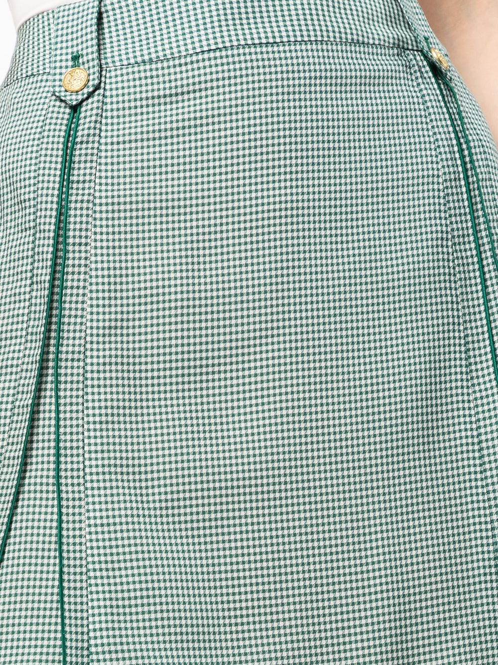 фото Portspure плиссированная юбка миди с завышенной талией