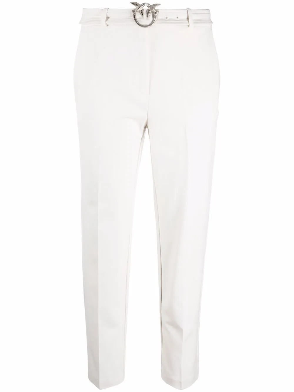 

PINKO logo-plaque cigarette-trousers - Neutrals