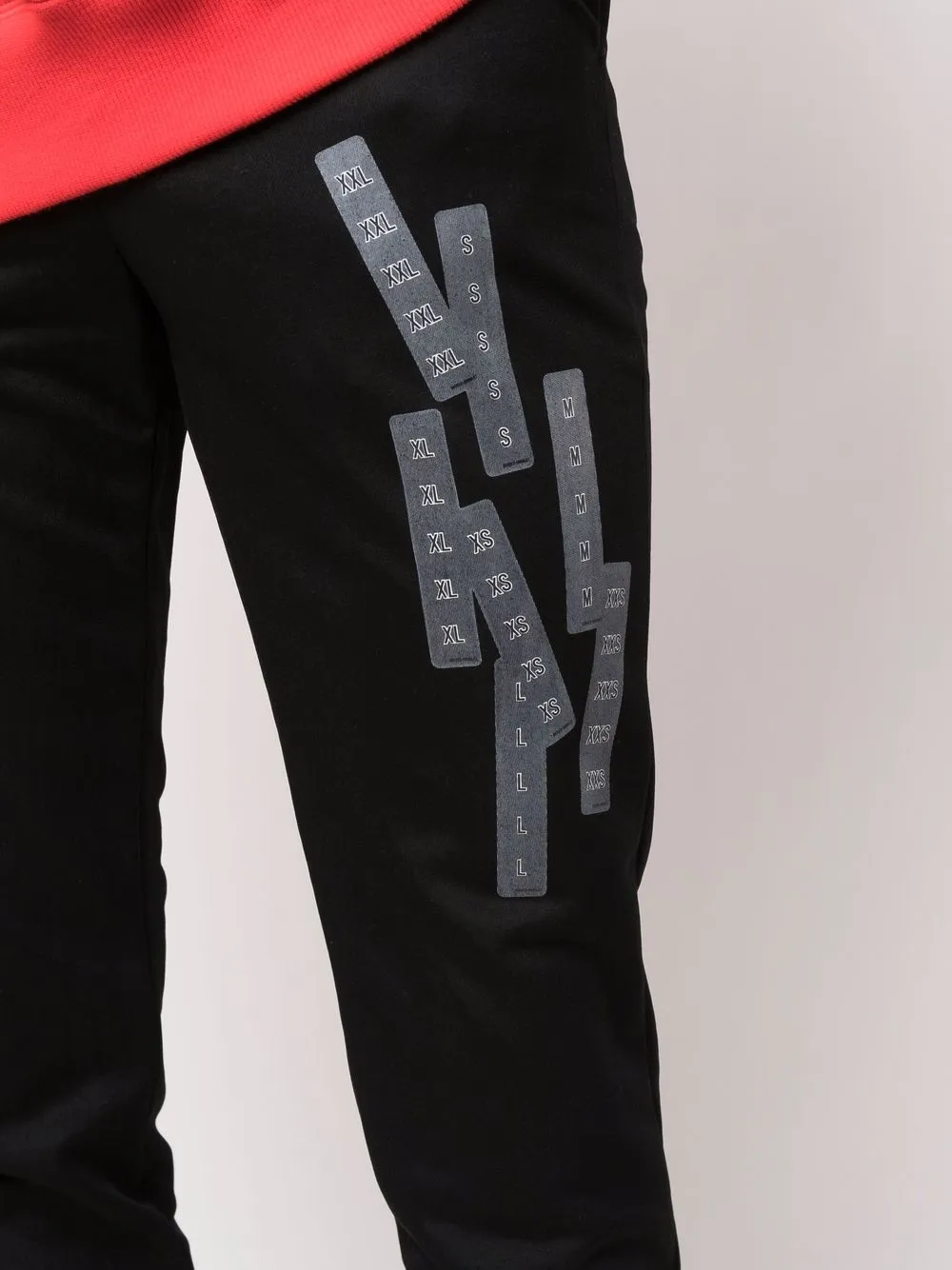 Label-Print Straight-Leg Trousers
