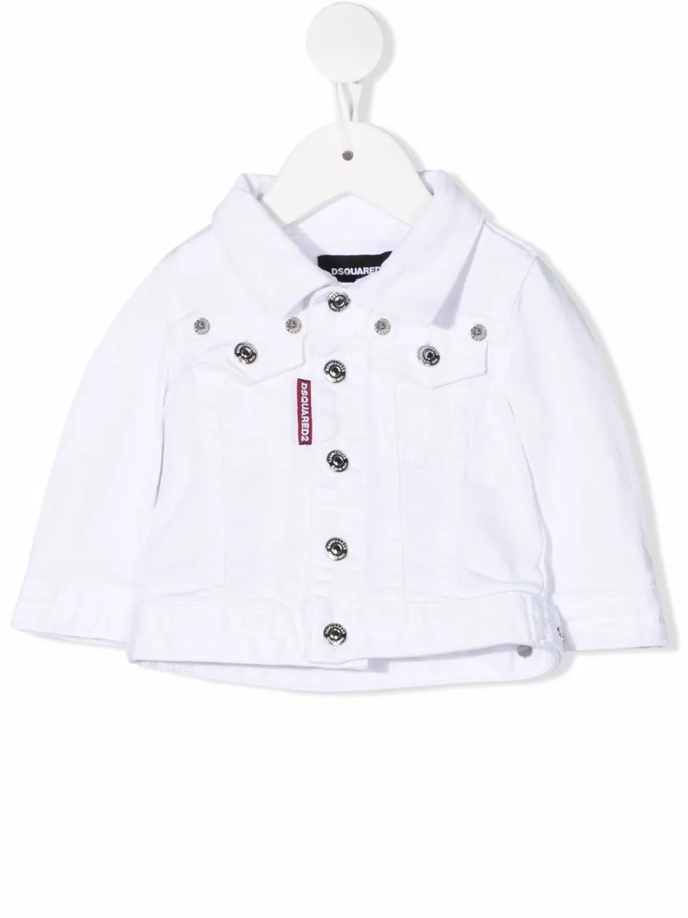 

Dsquared2 Kids chamarra de mezclilla slim - Blanco