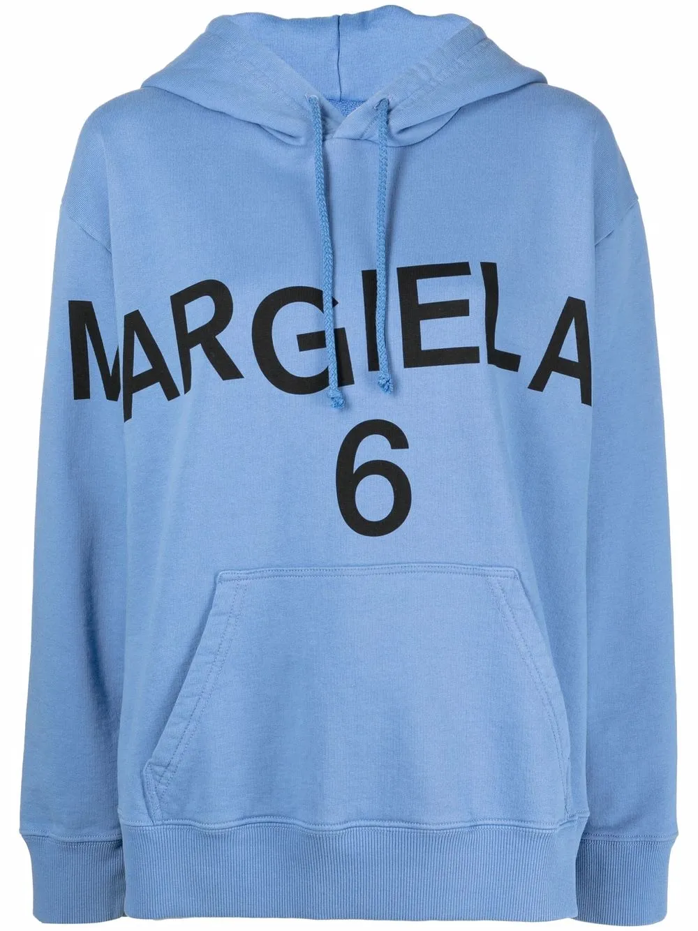 

MM6 Maison Margiela hoodie con logo estampado - Azul