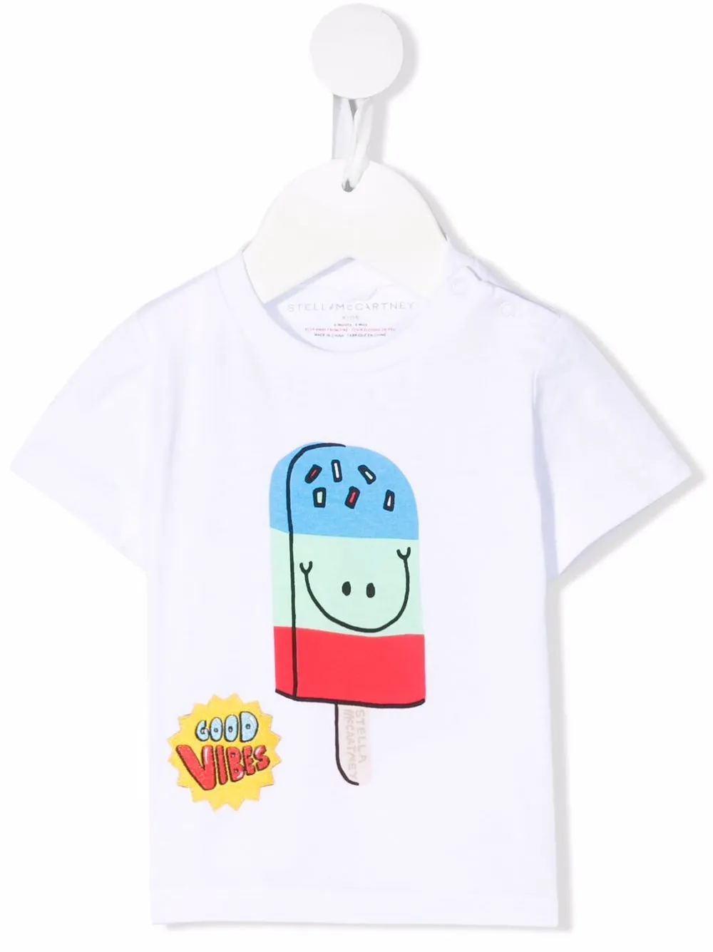 

Stella McCartney Kids playera con estampado de piruletas - Blanco