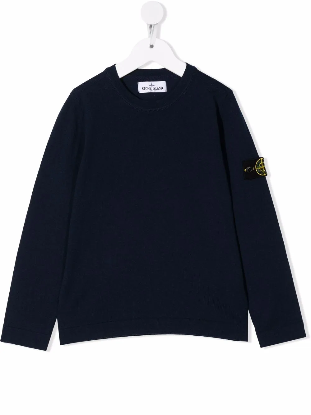 

Stone Island Junior suéter con parche del logo - Azul