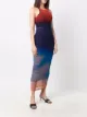 Off-White degradé-effect sleeveless midi dress