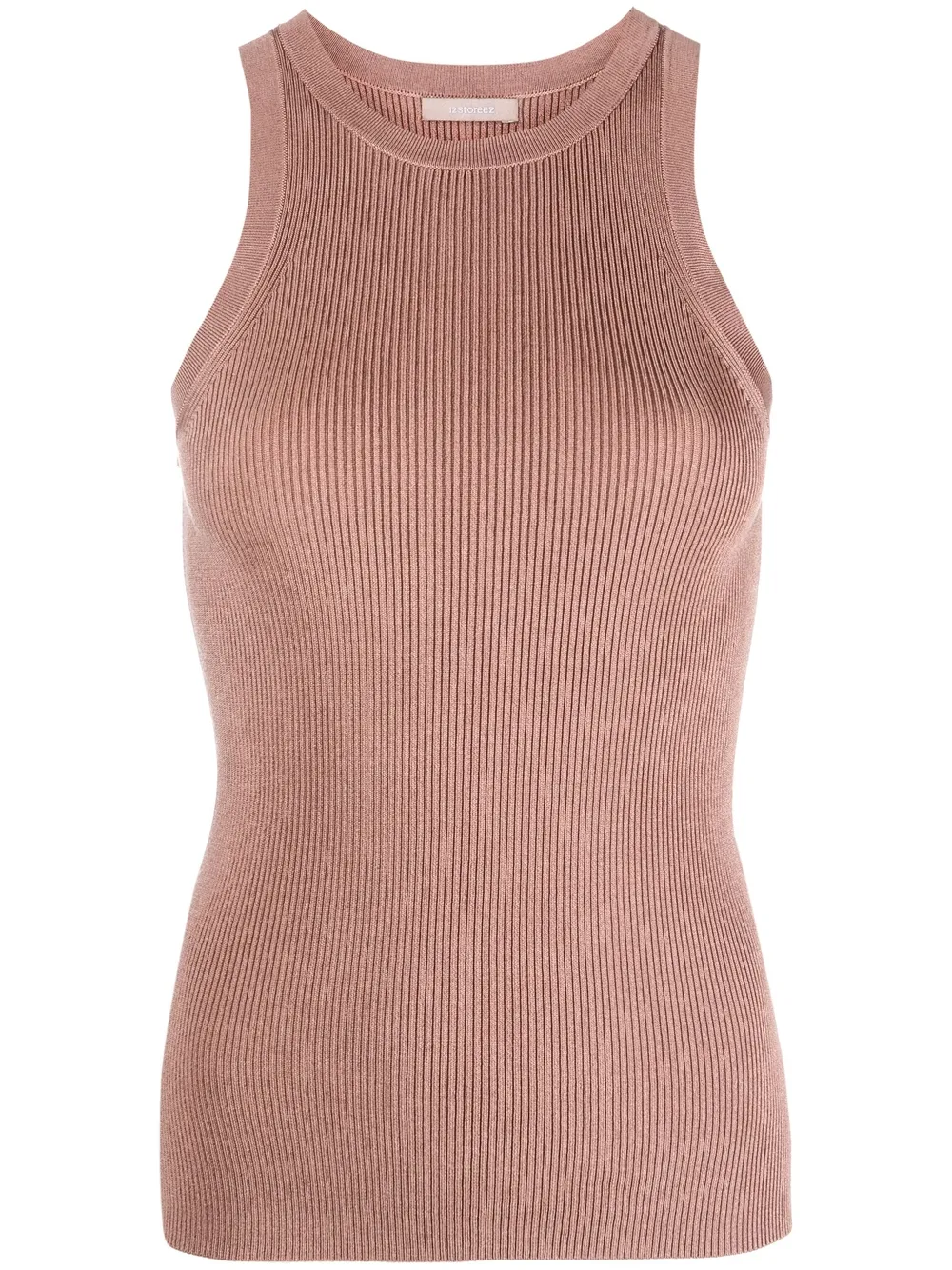 

12 STOREEZ rib-knit tank top - Brown