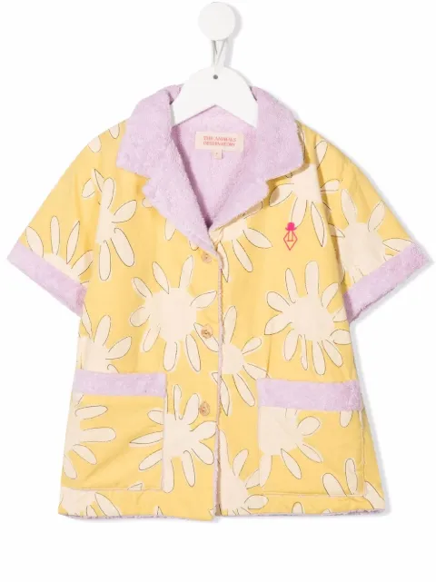 The Animals Observatory sun-print terry polo shirt