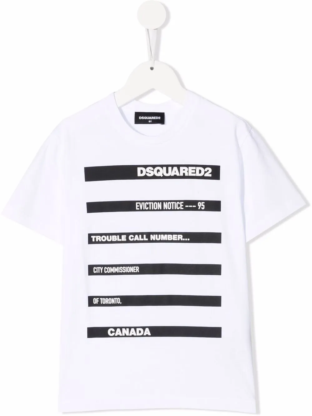 

Dsquared2 Kids playera con logo estampado - Blanco