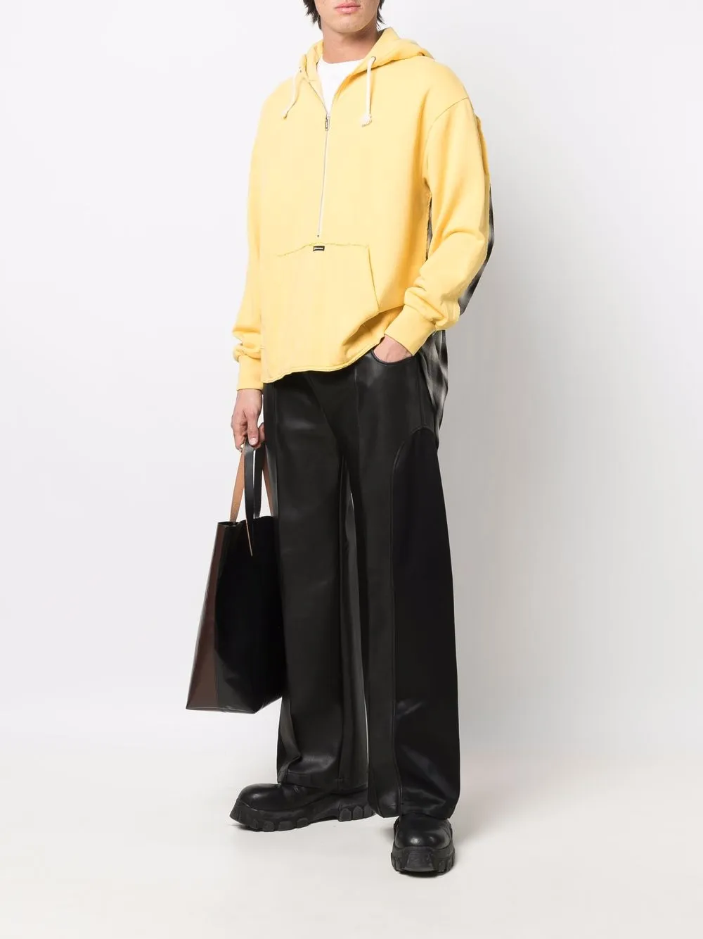 Undercoverism check-print panelled hoodie | Hoodies | Image 2