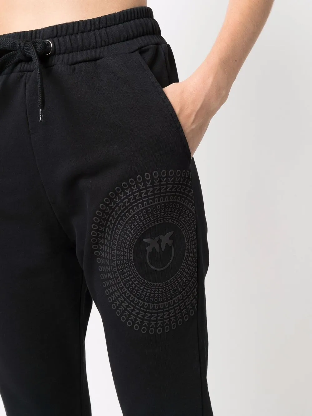 фото Pinko спортивные брюки с принтом love birds