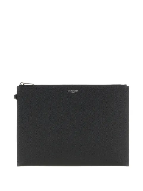 Saint Laurent logo拉链手拿包
