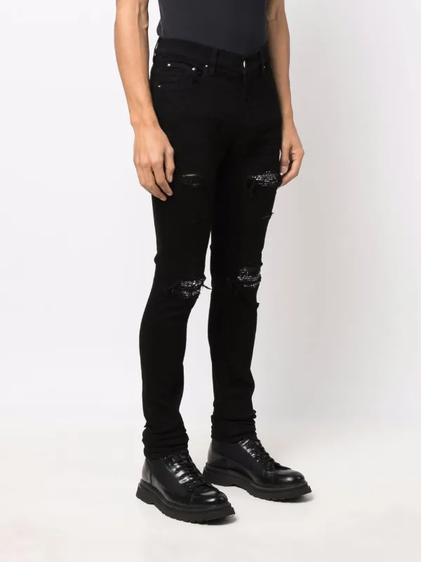 Men's Luxury Jeans - Amiri Black Ripped Jeans