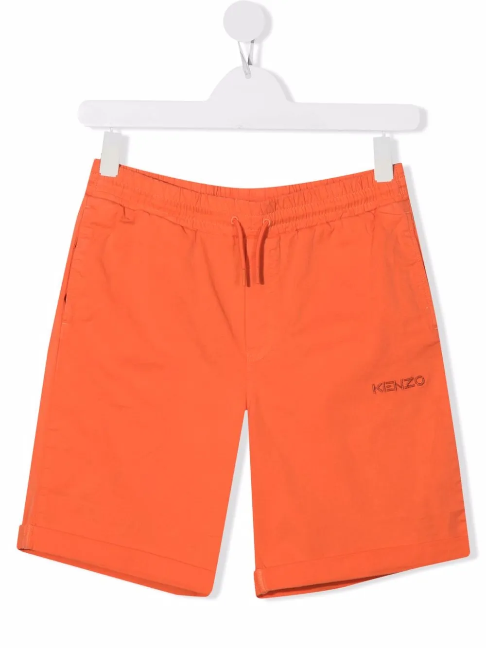

Kenzo Kids shorts con logo estampado - Naranja