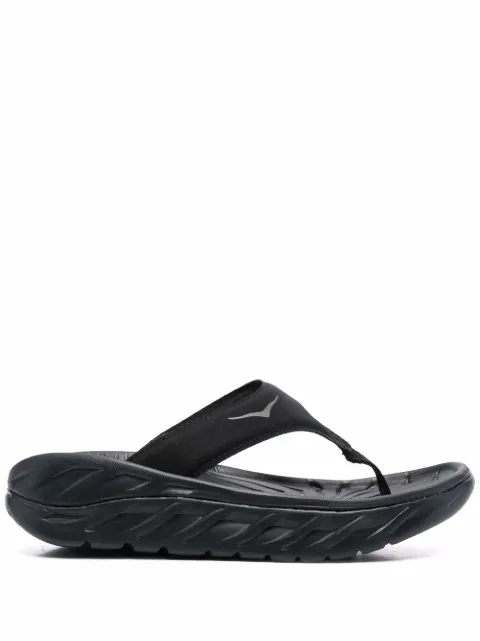 HOKA wedged flip flops