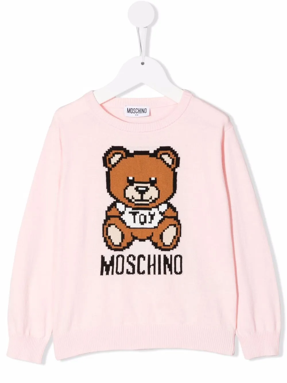 

Moschino Kids hoodie con motivo Toy Bear - Rosado