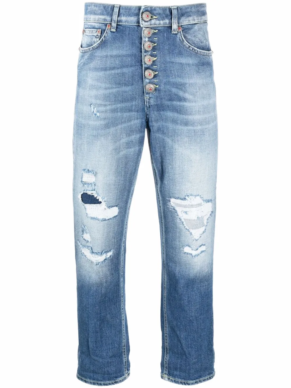 

DONDUP distressed slim cropped jeans - Blue