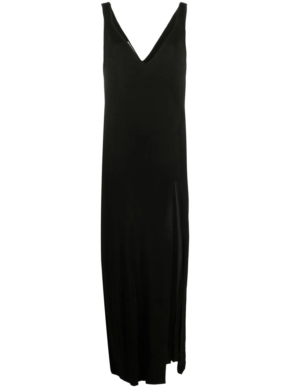 

Philosophy Di Lorenzo Serafini plunge-neck side-slit gown - Black