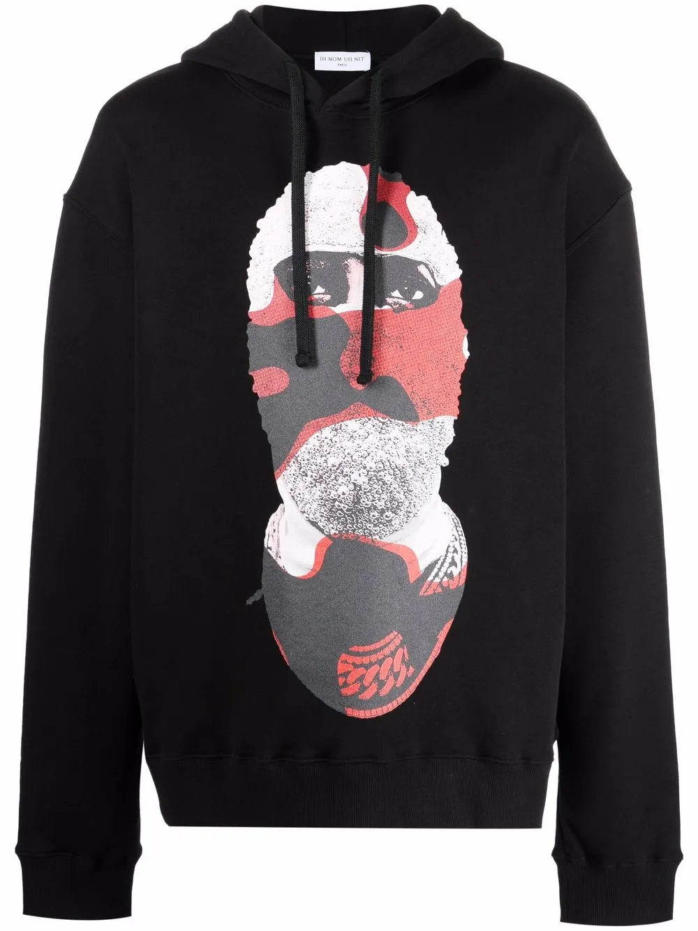 Ih Nom Uh Nit mask-print hoodie | Black | Image 1